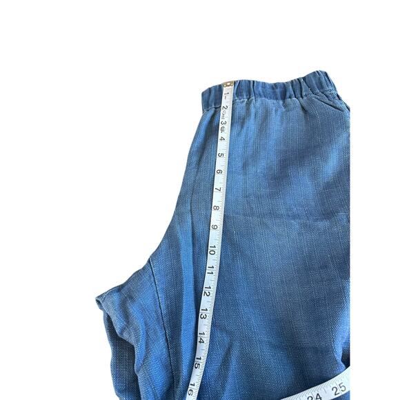 J. Jill Indigo Pure Jill Blue Chambray Denim Pull on Stretch Pants Medium Petite - Picture 13 of 15